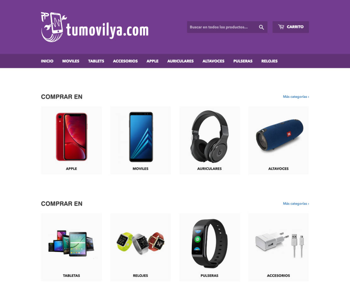 Ecommerce Shopify - Rediseño de la tienda online y nuevo logo